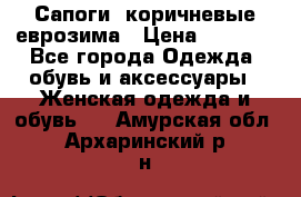 Сапоги ,коричневые еврозима › Цена ­ 1 000 - Все города Одежда, обувь и аксессуары » Женская одежда и обувь   . Амурская обл.,Архаринский р-н